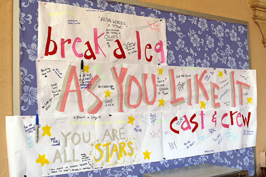 Students, faculty, and staff send well wishes ahead of the private performance