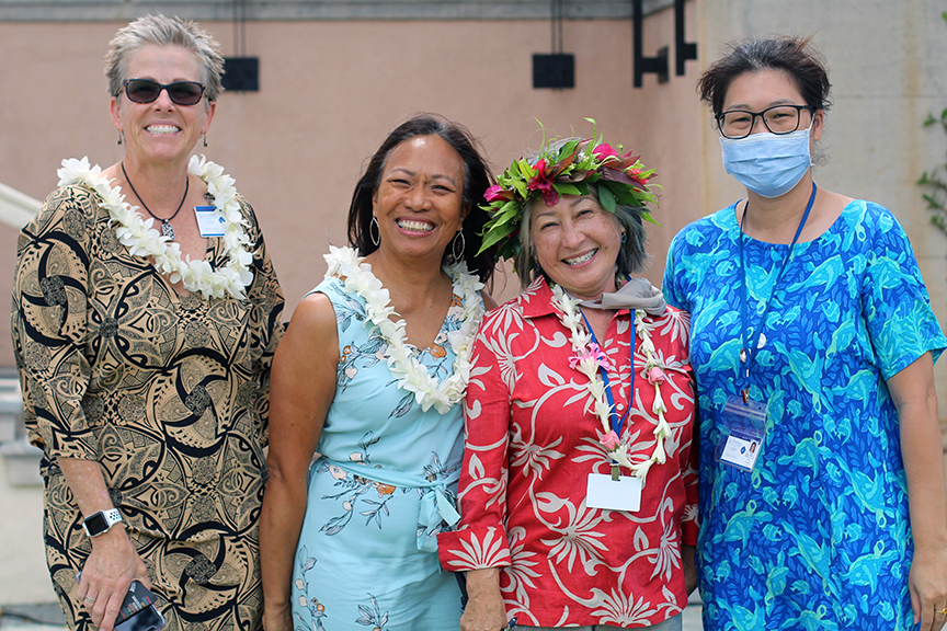 Dean of Academics & Faculty Jen Grems, Director of Enrollment Management Elaine Batacan, Dean of Student Gay Chinen, and Ms. Miya Huang.