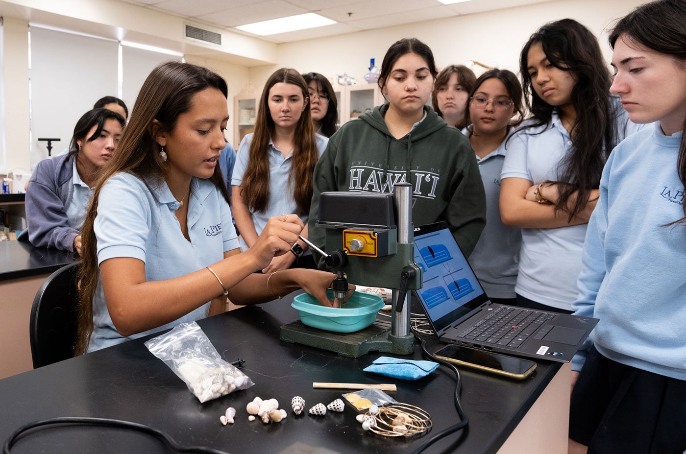 Juniors and seniors showcase their Independent Projects during the Celebration of Learning, highlighting La Pietra's commitment to individualized learning. Students plan and manage self-defined projects, exploring topics they are passionate about.