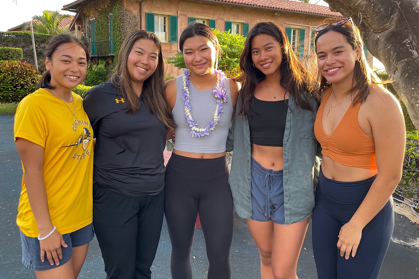 In 2023, Dayna Nakagawa ’22 donated her time to teach our Flow To Grow yoga series, with all proceeds supporting La Pietra's financial aid program. Alumnae Kelsey Nakagawa ’19 and Victoria Hung ’22 also attended to show their support.