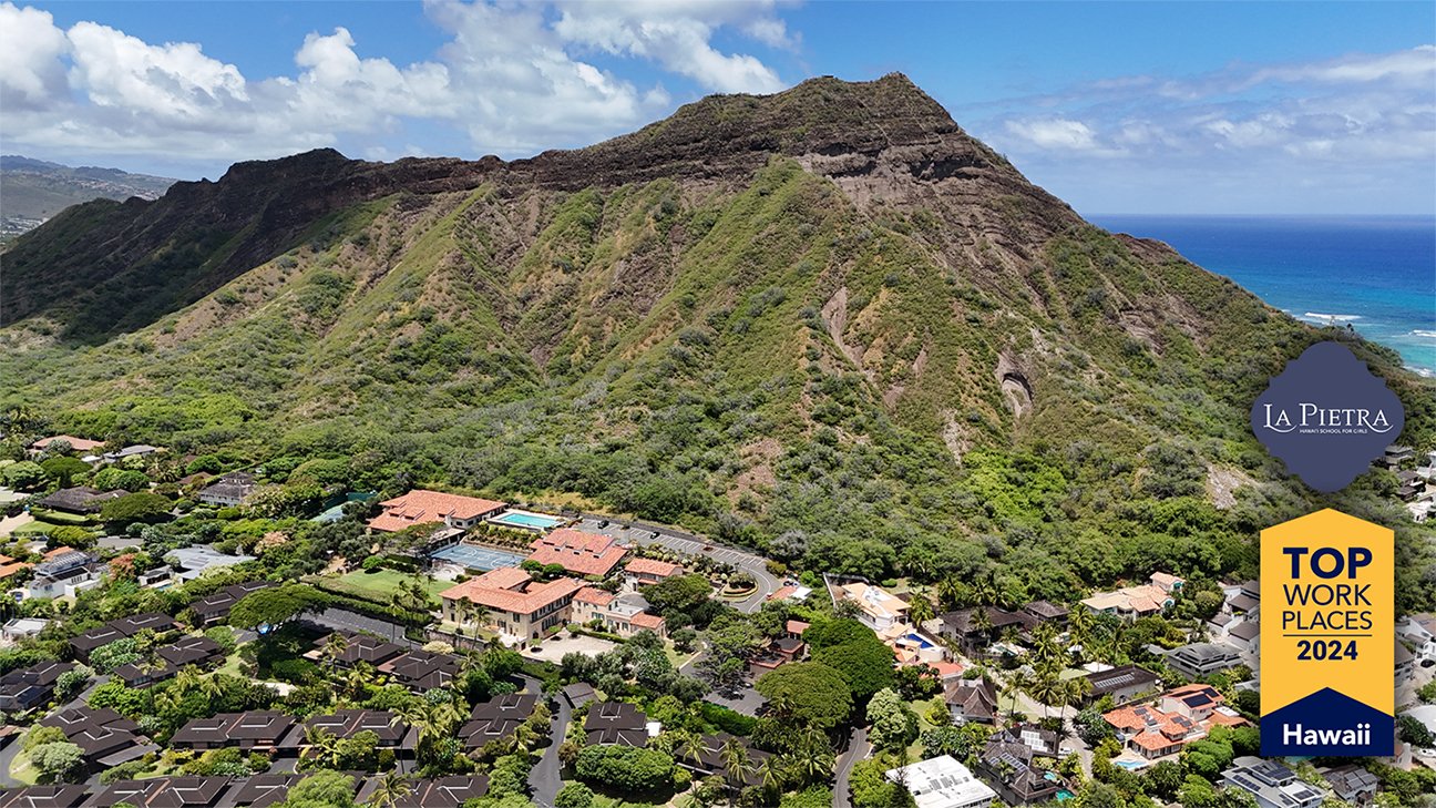 La Pietra is located on the slopes of Lēʻahi (Diamond Head) and was named one of the Star-Advertiser's Top Workplaces in 2024. 